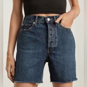 Everlane High Rise Denim Shorts in Rainwater ☔️